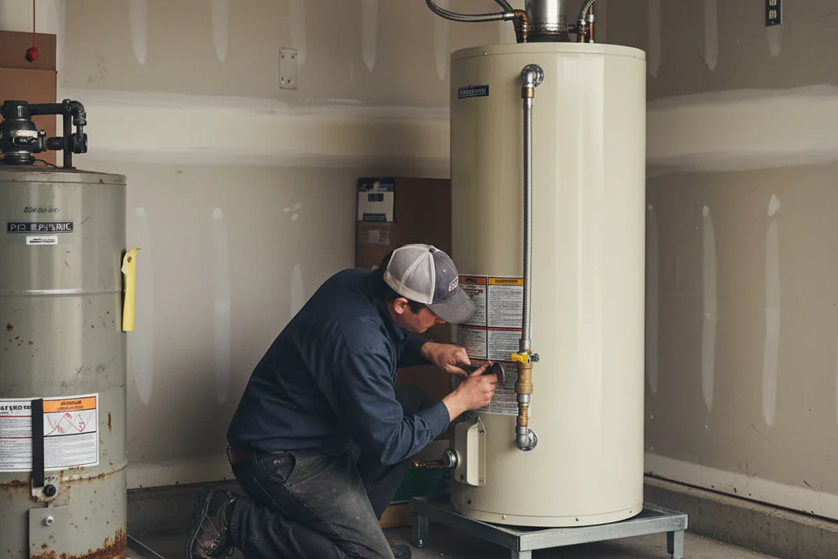 Water heater and shutoff valve replacement in Ellensburg
