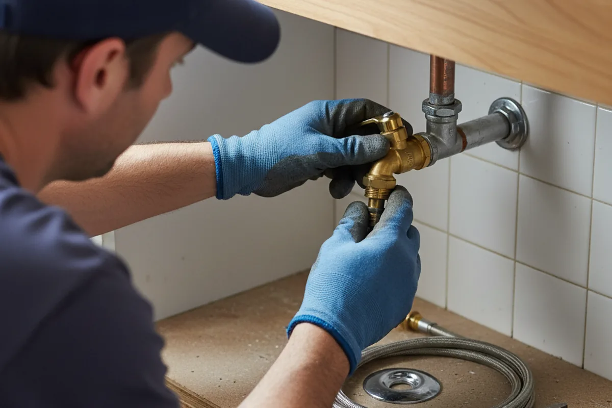 Shutoff valve and fitting work during Emergency Plumbing in Ellensburg